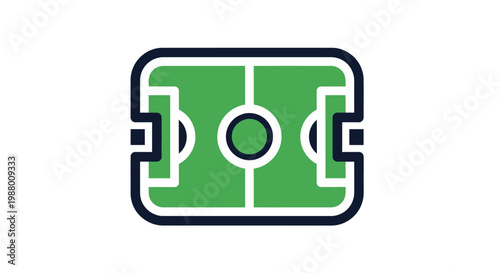 a green soccer field icon.