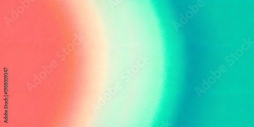 Grainy Vibrant Red to Teal Neon Glow Orb on Dark Background – Ethereal Abstract Futuristic Sci-Fi Bokeh Texture Backdrop