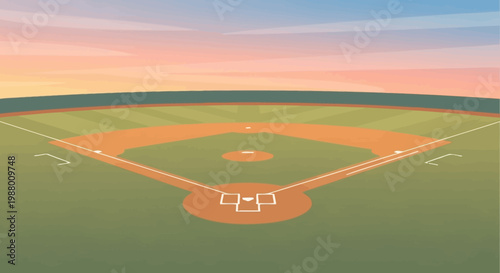 aerial view of a baseball field.