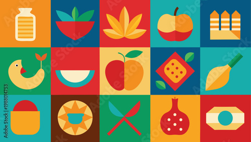 Assortment of fresh and sliced tropical fruits in vibrant colors