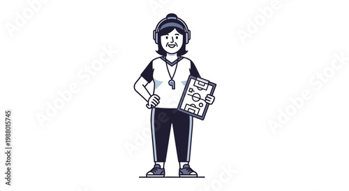 Delivery man with a package.