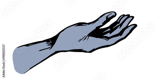 Vector drawing. Big round sun icon