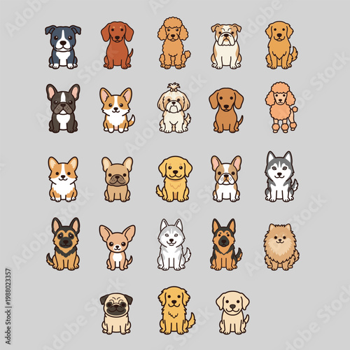 Collection of Art Dog Breeds