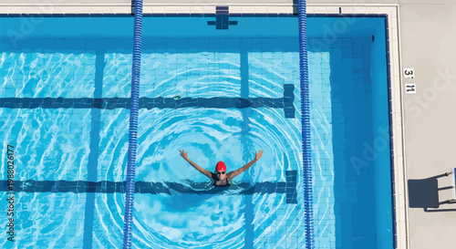 Swimming pool, blue water, swimmer, athletic, recreation, leisure, sport