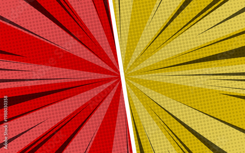 Dynamic superhero fights in comic style.