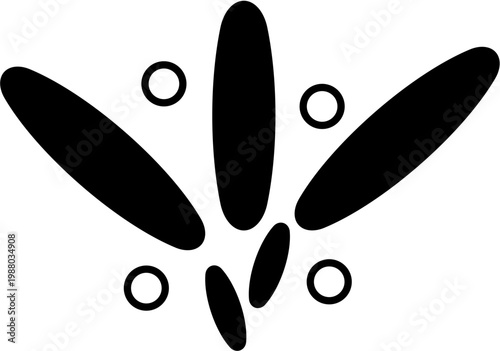 Illustration of abstract shapes forming a pattern