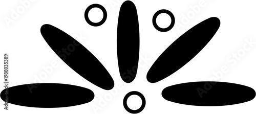 Graphic design with shapes forms