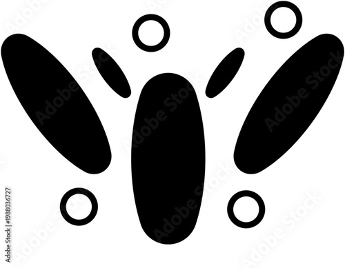 Abstract shapes form a design