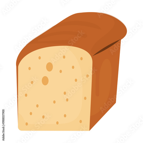 Fresh Loaf of Bread Illustration
