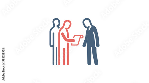 Business Team Reviewing a Document or Agreement