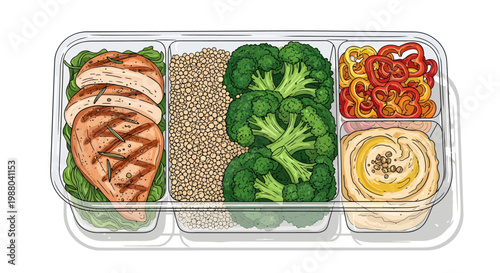 Healthy Breakfast and Salad Bowl Illustration Set, Avocado Toast and Fruit Bowl Graphic, Organic Wellness Food Design for Cafe Menu and Nutrition Branding