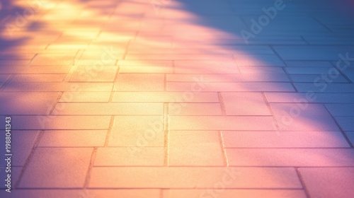 A vibrant shadow cast on the ground, showcasing the outline of a person in bright sunlight.