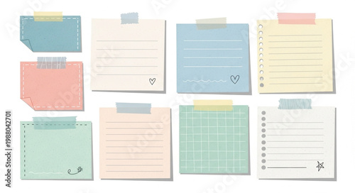 Colorful Sticky Note Pads.