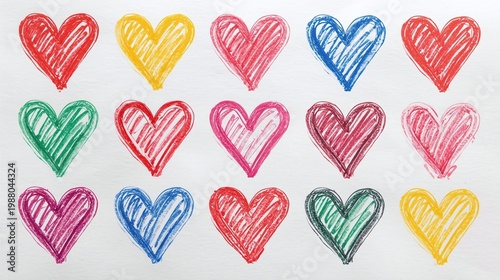 seamless pattern with hearts