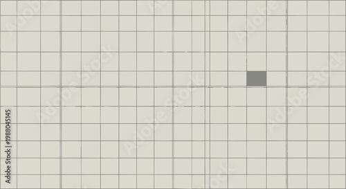 Geometric Grid Pattern with Single Grey Square Accent