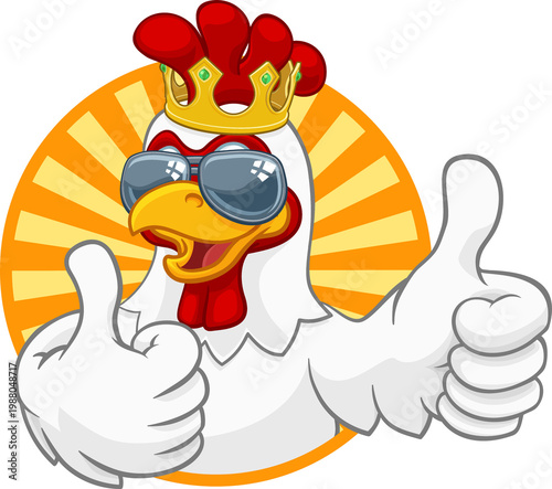 A chicken rooster cockerel ...