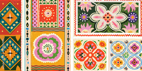 A vibrant collection of pysanka designs showcasing traditional ukrainian easter egg art patterns