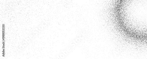 Abstract Grainy Noise Texture Background with Black Stipple Sand Particles