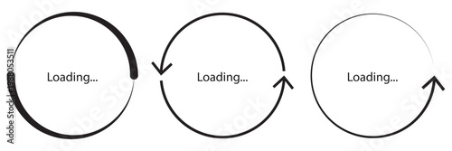 collection of loading and buffering symbols for websites