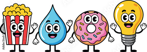 Set of professional barber characters with equipment including scissors comb hair clipper and mirror for hair salon and grooming service concepts