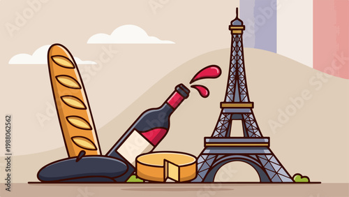 French culture and monuments set