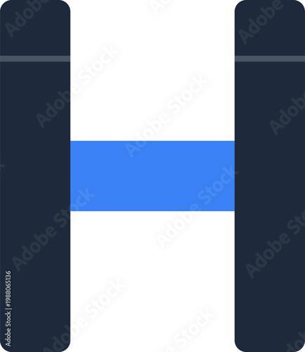 Modern Geometric Letter H Real Estate Logo