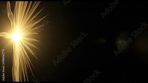 Glowing Light Rays Emitting Brightly.