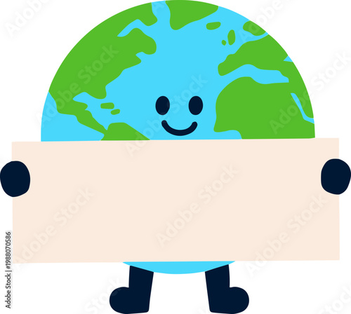 Cute Earth character