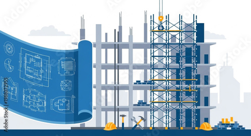 Construction Site Building Architecture.