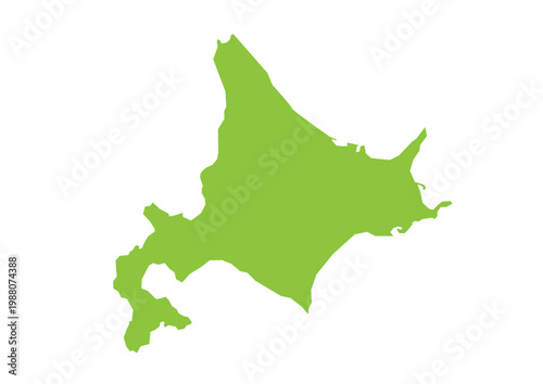 シンプル王道な北海道のイラスト
