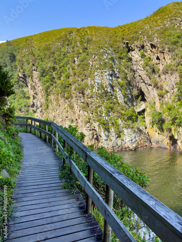 Scenic view of the Storms River Mouth gorge