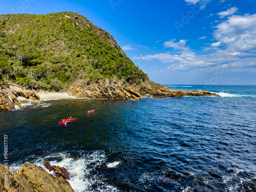 Scenic view of the Storms River Mouth gorge