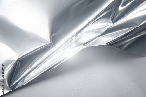 Textured metallic surface with reflections and highlights