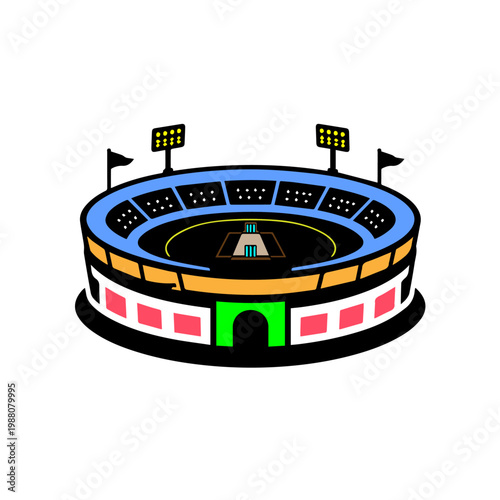 Icon of a Cricket Stadium