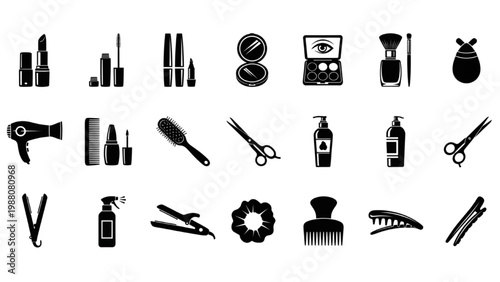 Beauty Essentials: a visually appealing array of essential beauty products, each meticulously presented to capture the essence of a beauty ritual.