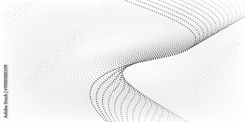 Flowing dots particles nice wave pattern halftone black gradient transparant liquid old black innovation good geometric illustrations