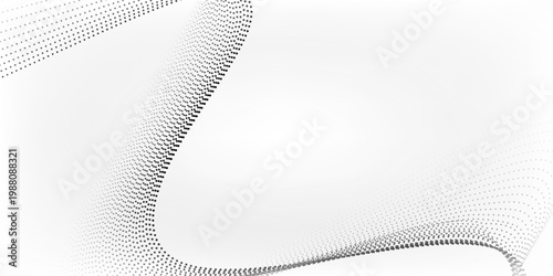 Flowing dots particles nice wave pattern halftone black gradient transparant liquid old black innovation good geometric