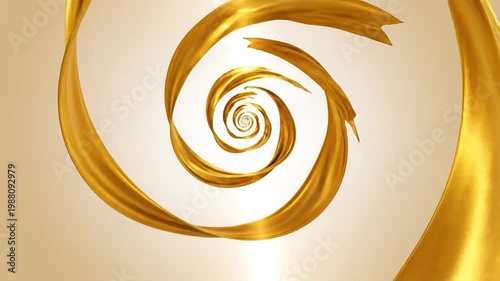 Golden spiral design element abstract.
