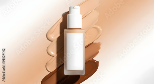 Diverse Foundation Shades A Range of Liquid Makeup for Perfect Skin Tone Matching and Beauty Application