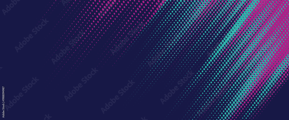 Fototapeta premium Vector halftone gradient effect. Vibrant abstract background.
