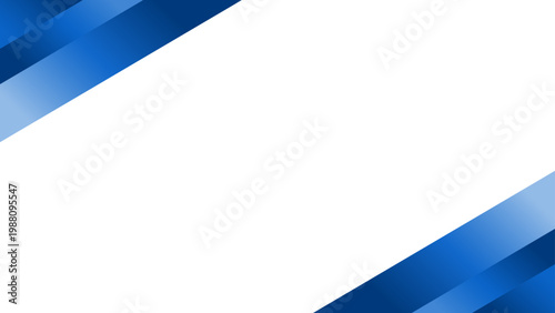 斜め構図のブルーグラデーション背景、ビジネス向けシンプルバナー素材。ダイナミックな青のラインと余白のある見出し背景（モダンデザイン）