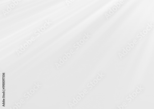 Fotografie Minimalist white background with soft diagonal shadows and light rays