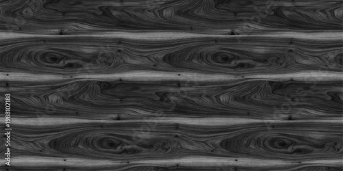 A dark black wood texture background features a natural wooden pattern with liquid waves and ripple surface effects for a grunge backdrop design