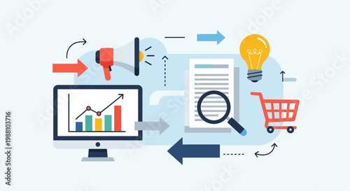 Ecommerce business strategy on computer screen.