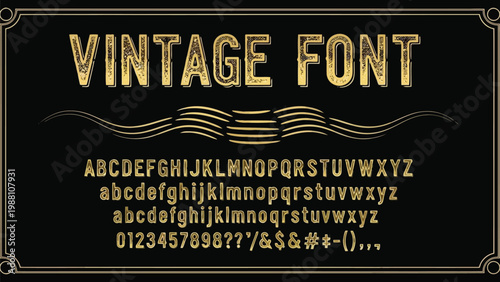 Vintage-style neon font displaying uppercase, lowercase letters and numbers with retro aesthetic Vector