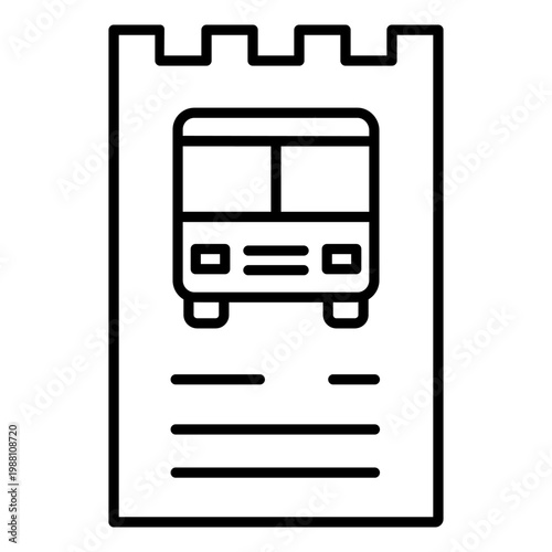 Bus icon vector. Public transport Illustration sign. Bus stop symbol. Bus station logo. Bus route web icon.