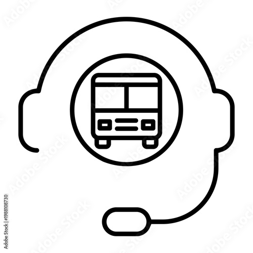 Bus icon vector. Public transport Illustration sign. Bus stop symbol. Bus station logo. Bus route web icon.