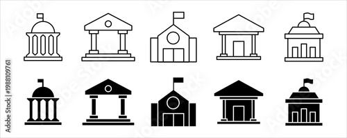 Hall Building Government Public Architecture Icon