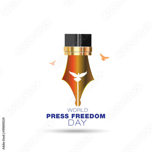 World Press Freedom Day promotion concept.