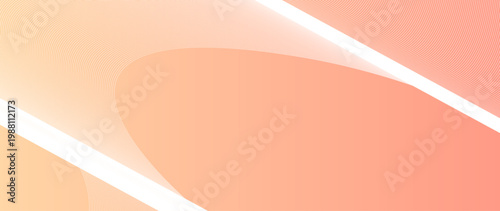 Abstract peach and orange horizontal banner featuring a wide fluid wave and soft elegant curves. Warm pastel minimalist background for modern website headers and social media branding.